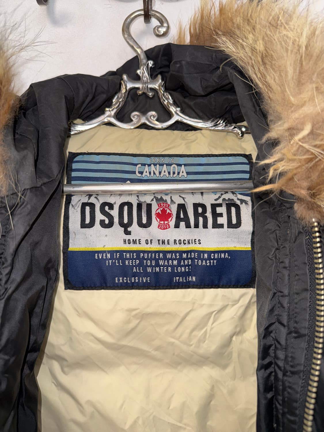 Dsquared raccoon fur down padding bomber 상품이미지6