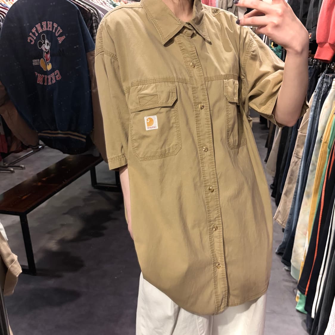[IM]Carhartt 칼하트 반팔 셔츠 베이지 상품이미지5