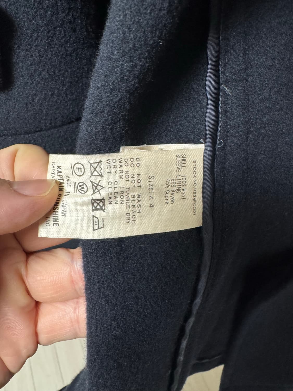 캡틴선샤인 24fw 트래블러 네이비 44사이즈 상품이미지3