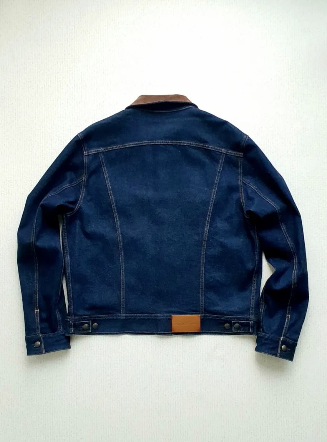 랄프로렌 퍼플라벨 스웨이드 카라 데님자켓 상품이미지4