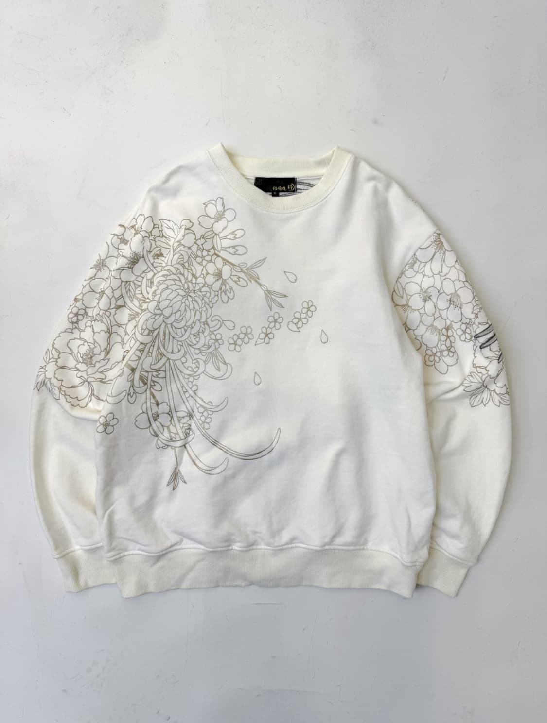 카라쿠리 타마시 드래곤 앤 피닉스 엠브로이드 스웻셔츠 상품이미지2