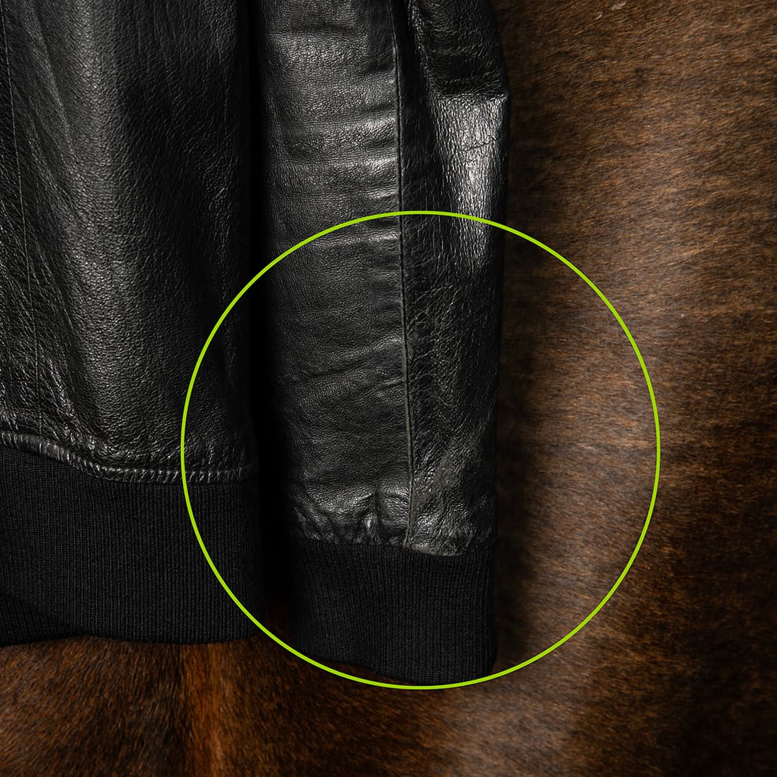 [90] 잭로즈 JACK ROSE 피그스킨 레더 후드집업 블랙  상품이미지5