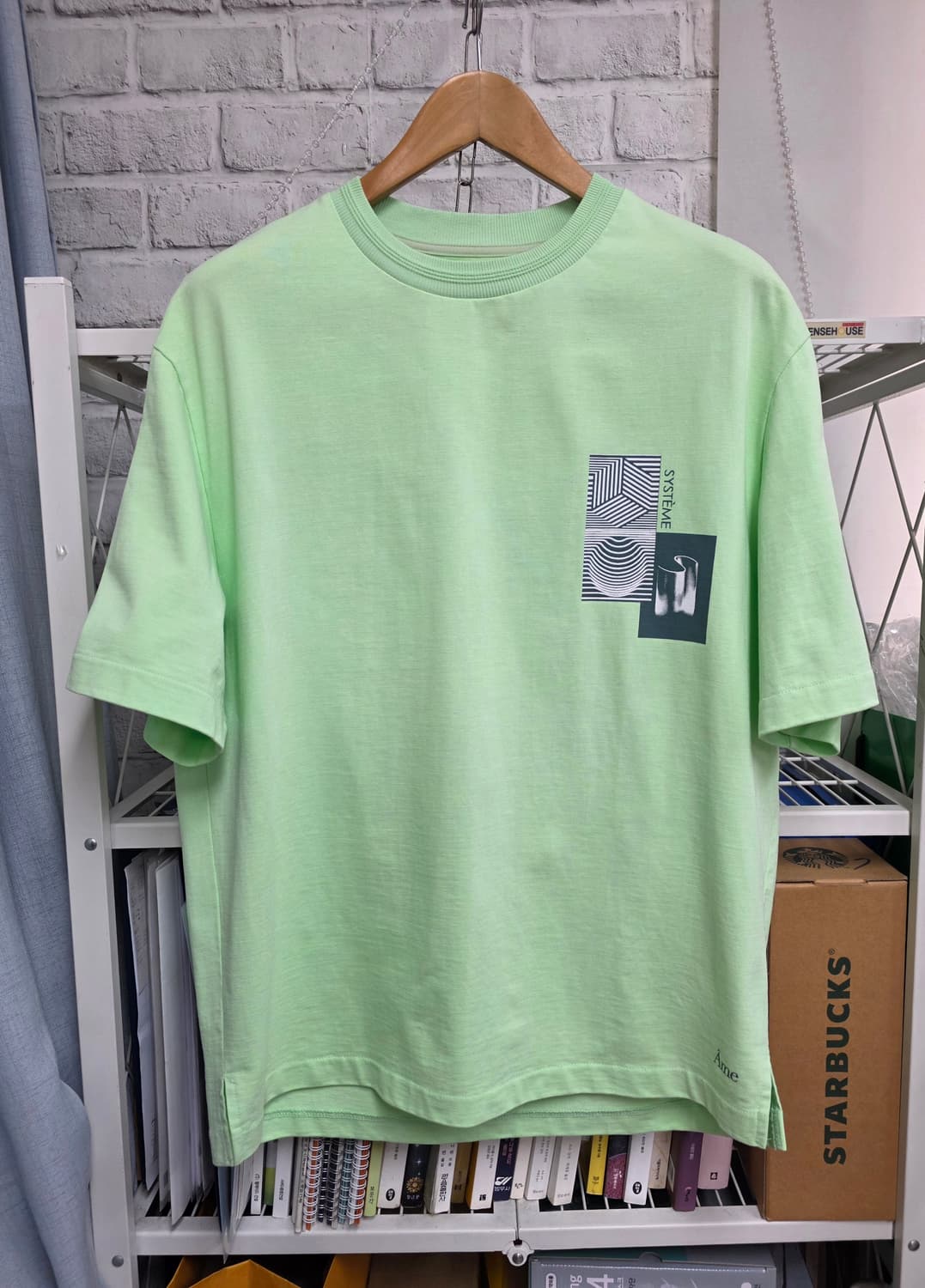 시스템옴므 남성 반팔티 100 루즈핏 반팔티셔츠 MM79 상품이미지1