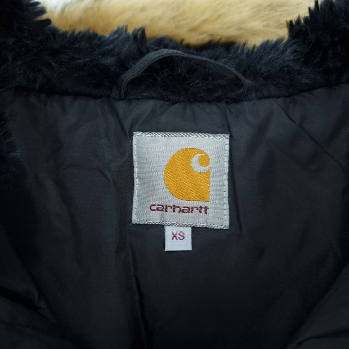 [CARHARTT] 칼하트 후드 퍼 야상 패딩 자켓 블랙 M16620 상품이미지9