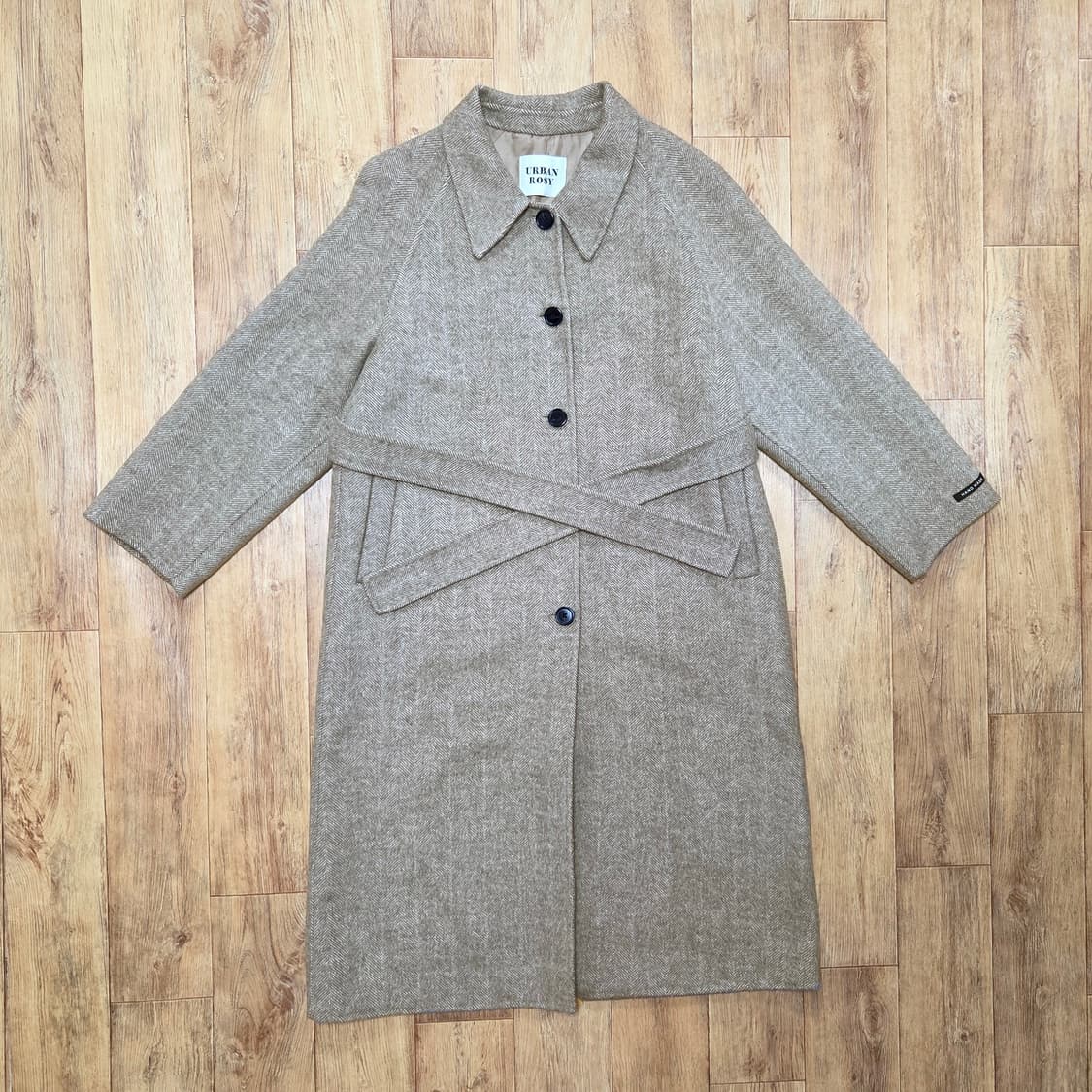 어반로지(URBANROSY) 도나 헤링본 코트 프리사이즈 새상품 상품이미지5