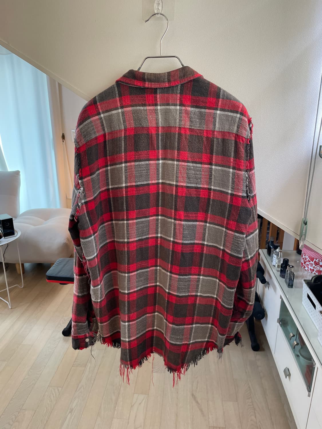 R13 로우 엣지 플레이드 셔츠 상품이미지2