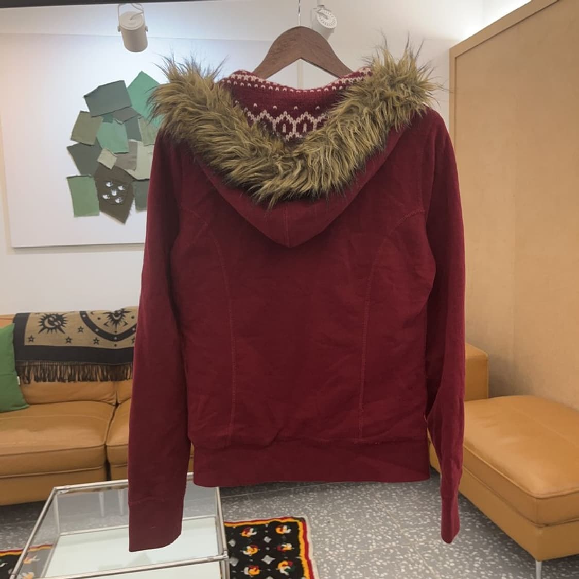 아베크롬비 울프죠 대장급 노르딕 홀리데이 후드 가디건 L C06684 상품이미지4