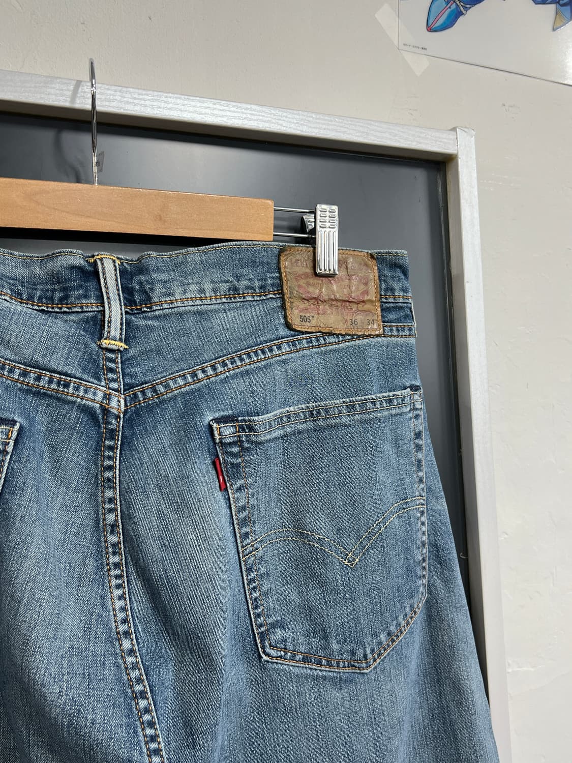 Levis 리바이스 505 와이드핏 데님 팬츠 상품이미지2
