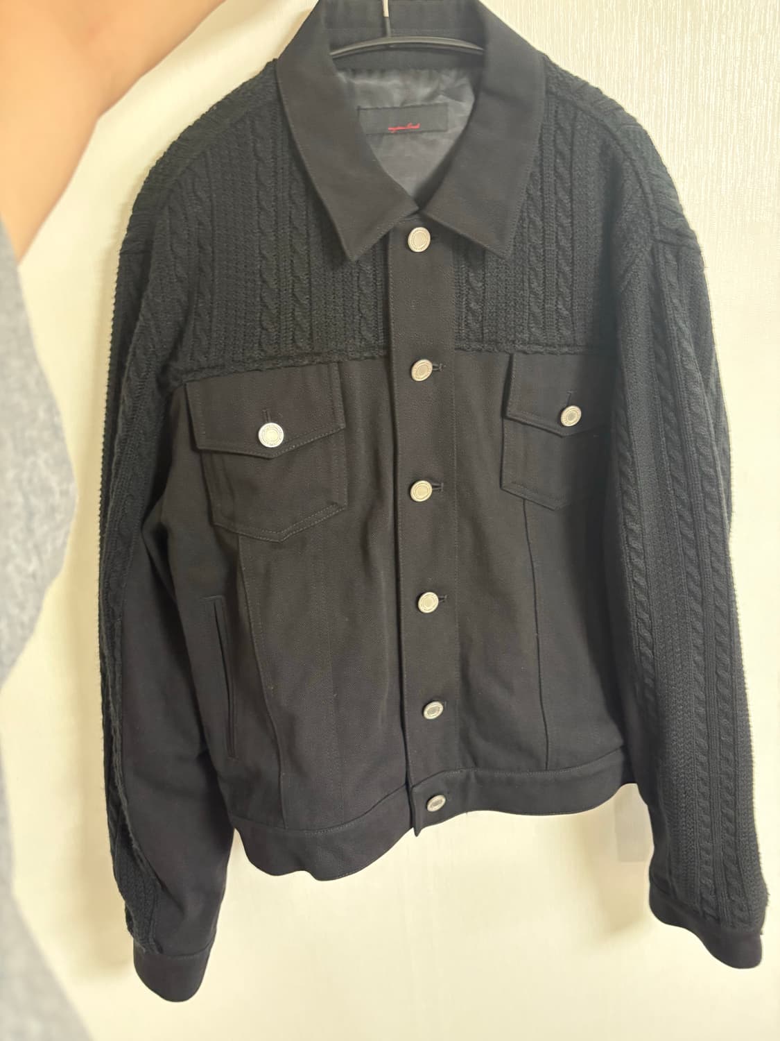 애니타임로릭 ZINNIA MIX JACKET-BLACK (L 사이즈) 상품이미지3