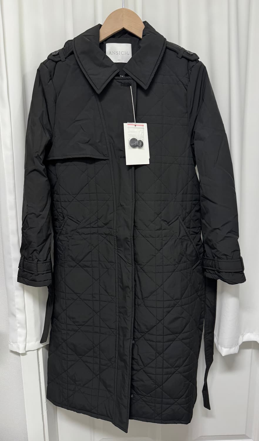 [새상품] 안지크 캐시미어 패딩 트렌치 상품이미지3