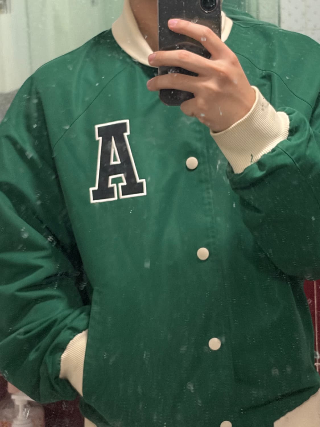 아디다스 그린 바시티 자켓 상품이미지4