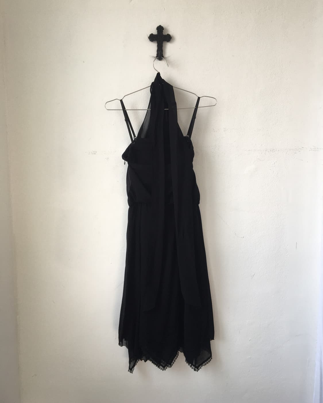 Drape holter neck point onepiece 상품이미지3