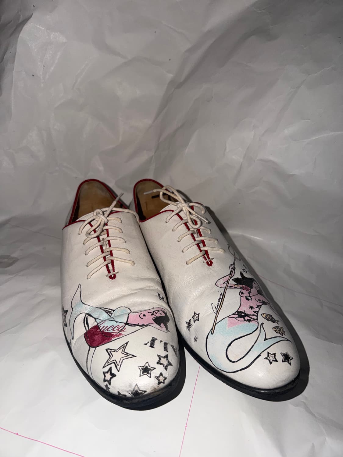 구찌 05aw 타투 핸드패인트 옥스퍼드 슈즈 상품이미지1