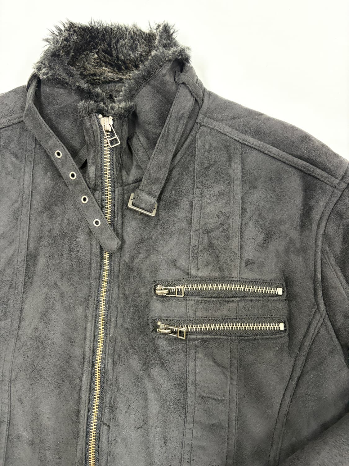 어반컬렉션 스웨이드 퍼 자켓 상품이미지2