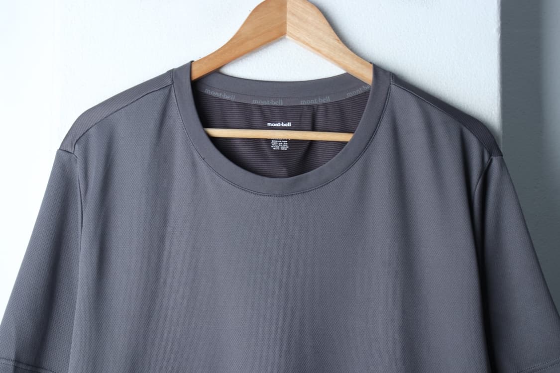 (3XL) 몽벨 반팔 티셔츠 빅사이즈 기능성 그레이 백로고-H31734 상품이미지3
