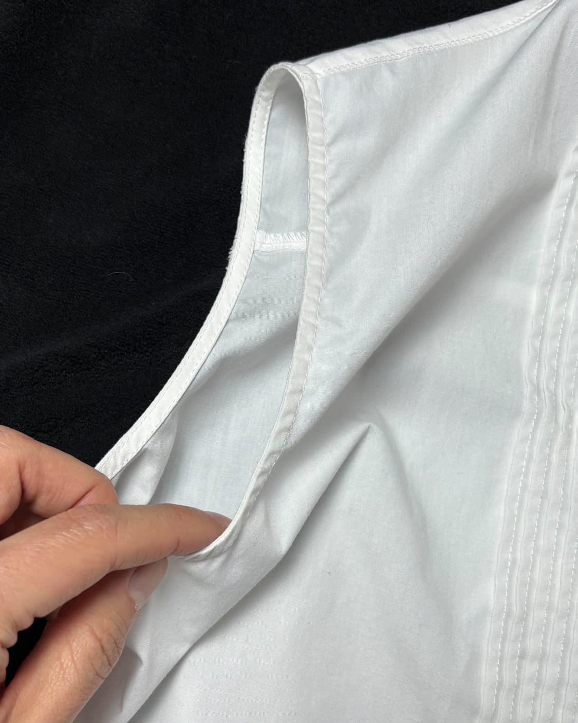 일본빈티지 나시형 레이어드 셔츠 상품이미지5