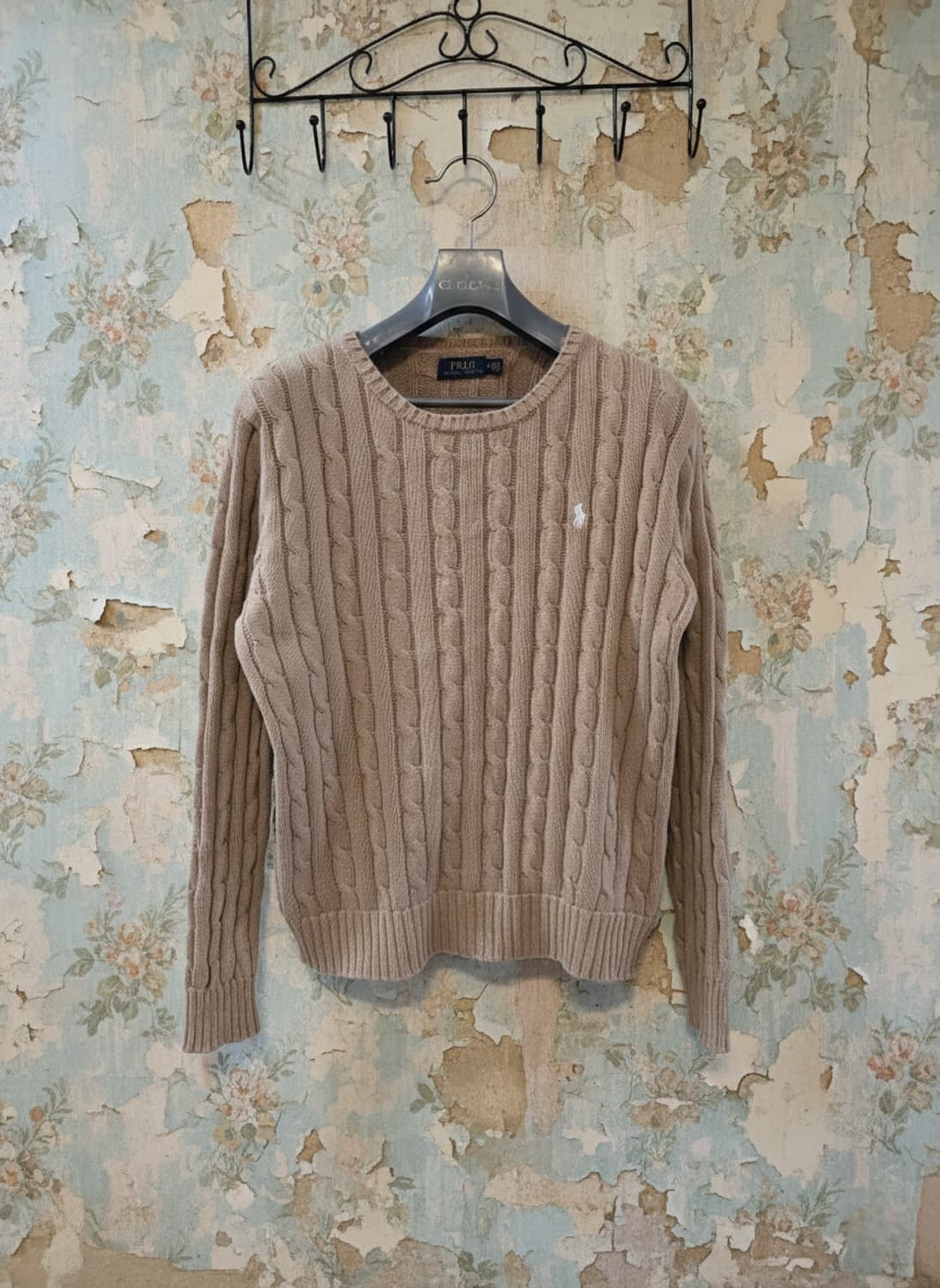 폴로 랄프로렌 케이블 니트 M 베이지 상품이미지1