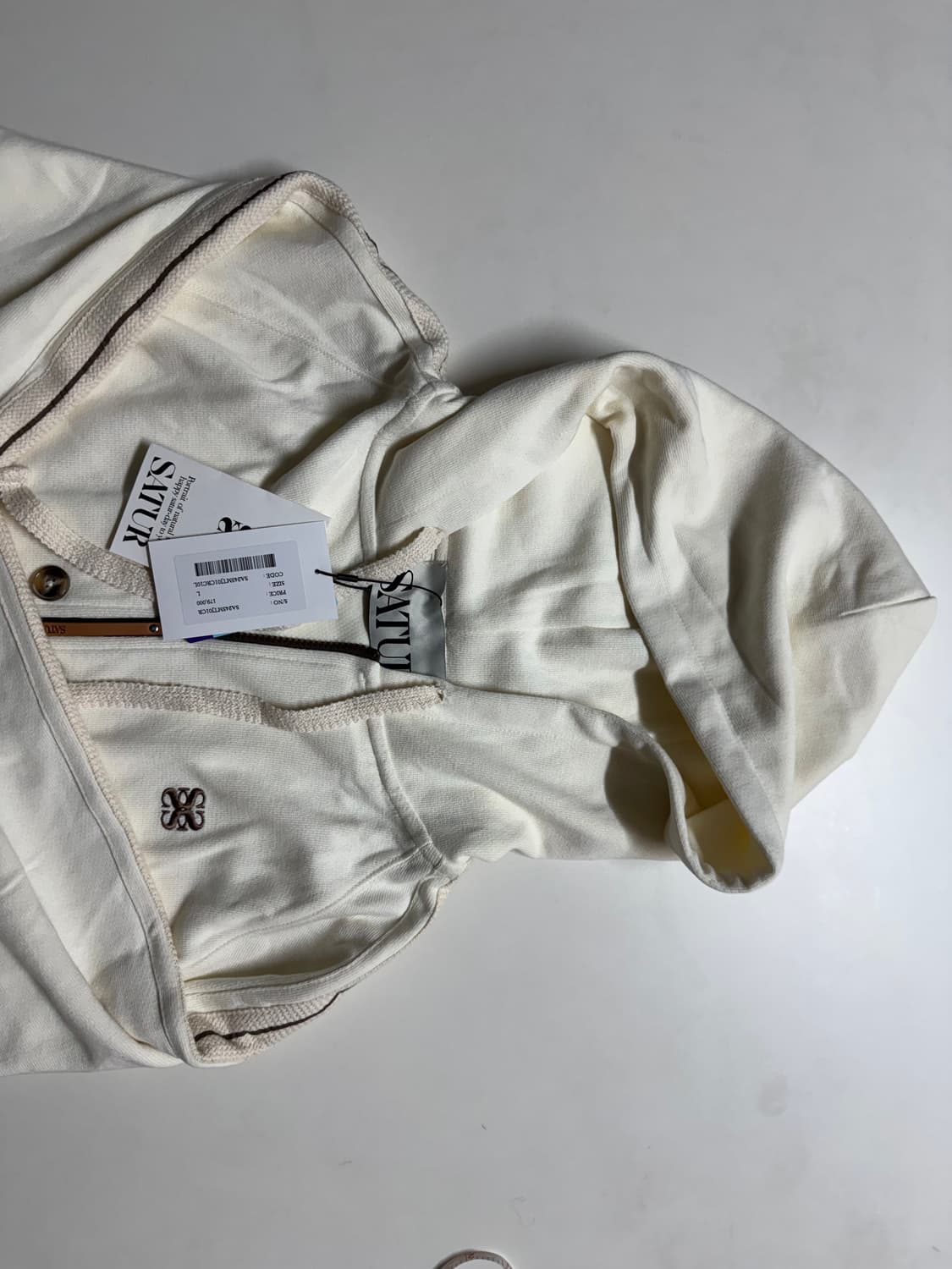 SATUR 로턴 루즈핏 후드 집업 상품이미지3