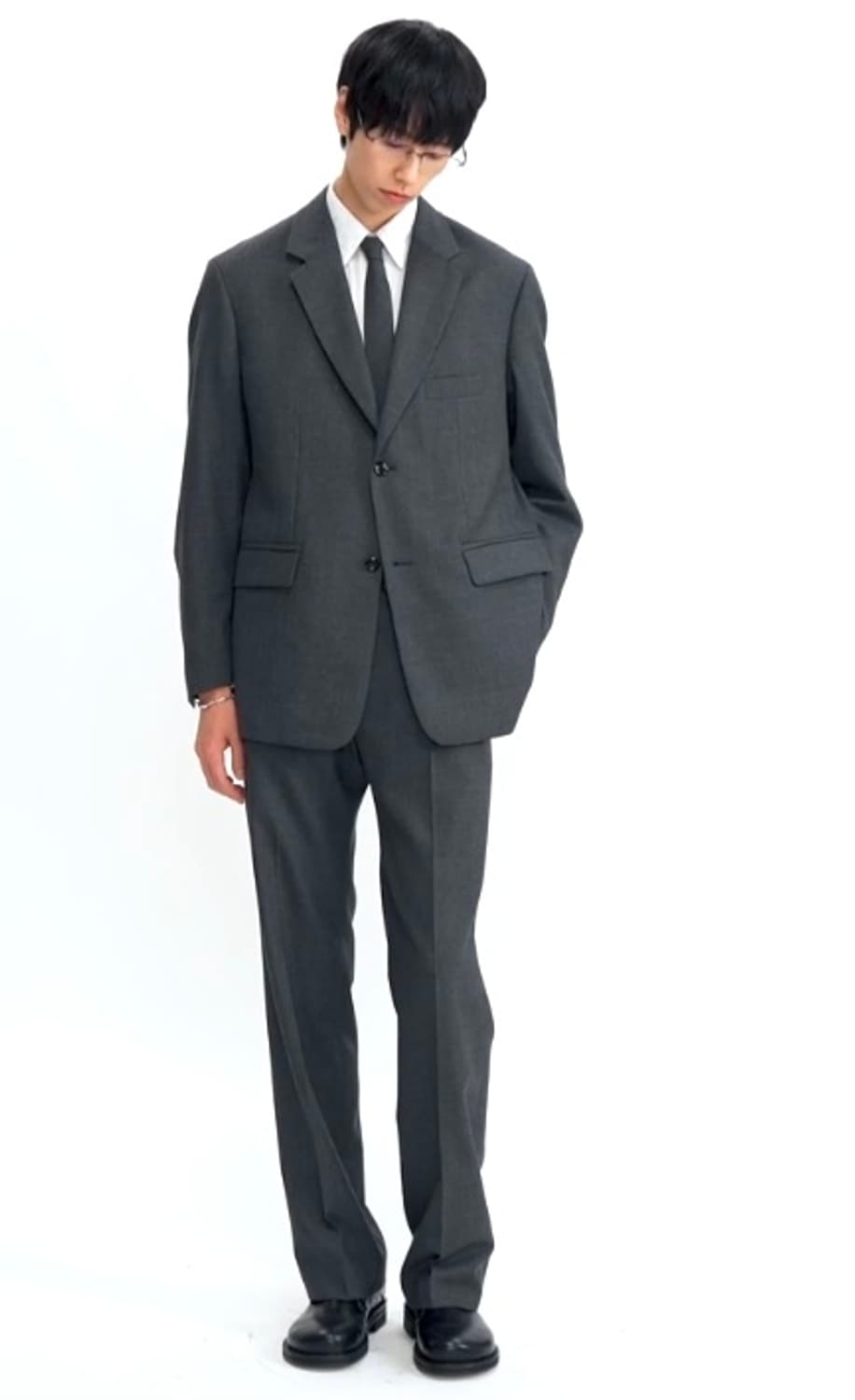 95,32)벨리에 멜란지그레이 셋업 자켓+팬츠2벌 상품이미지1