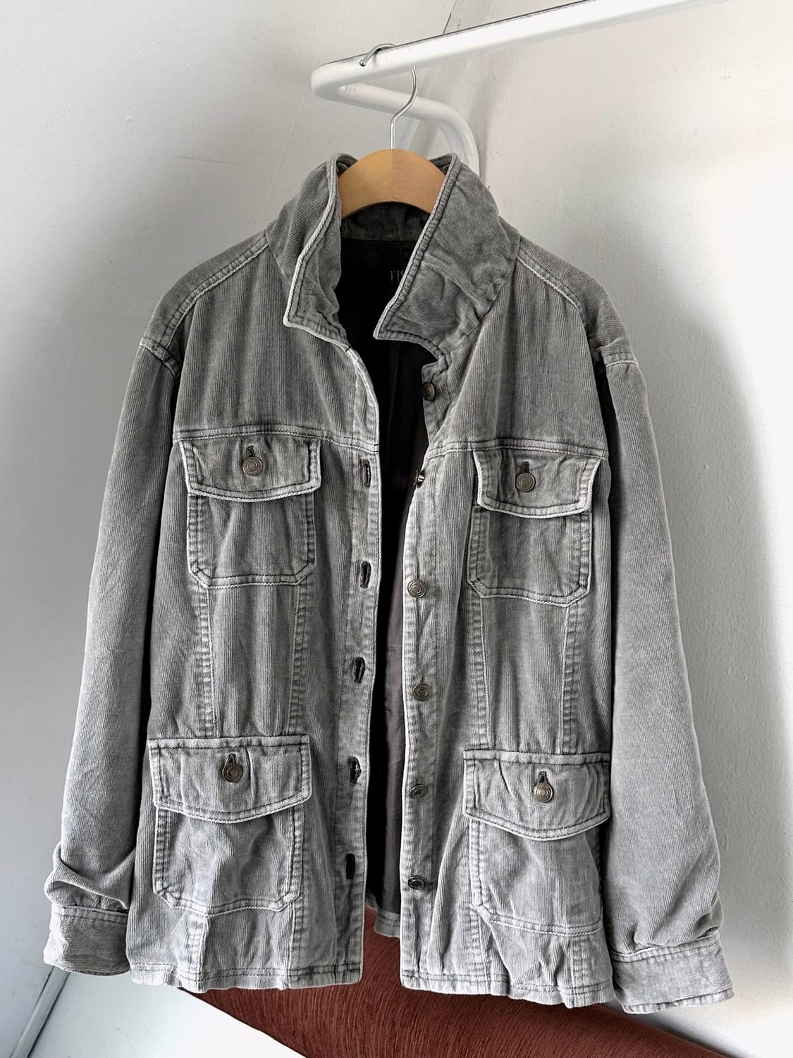 Design cord 2way collar loose blouson 상품이미지2