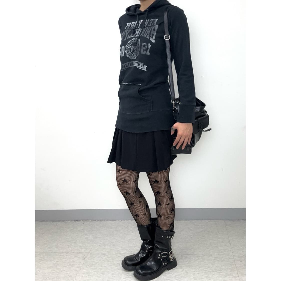 빈티지 블랙 후드티 y2k 상품이미지3