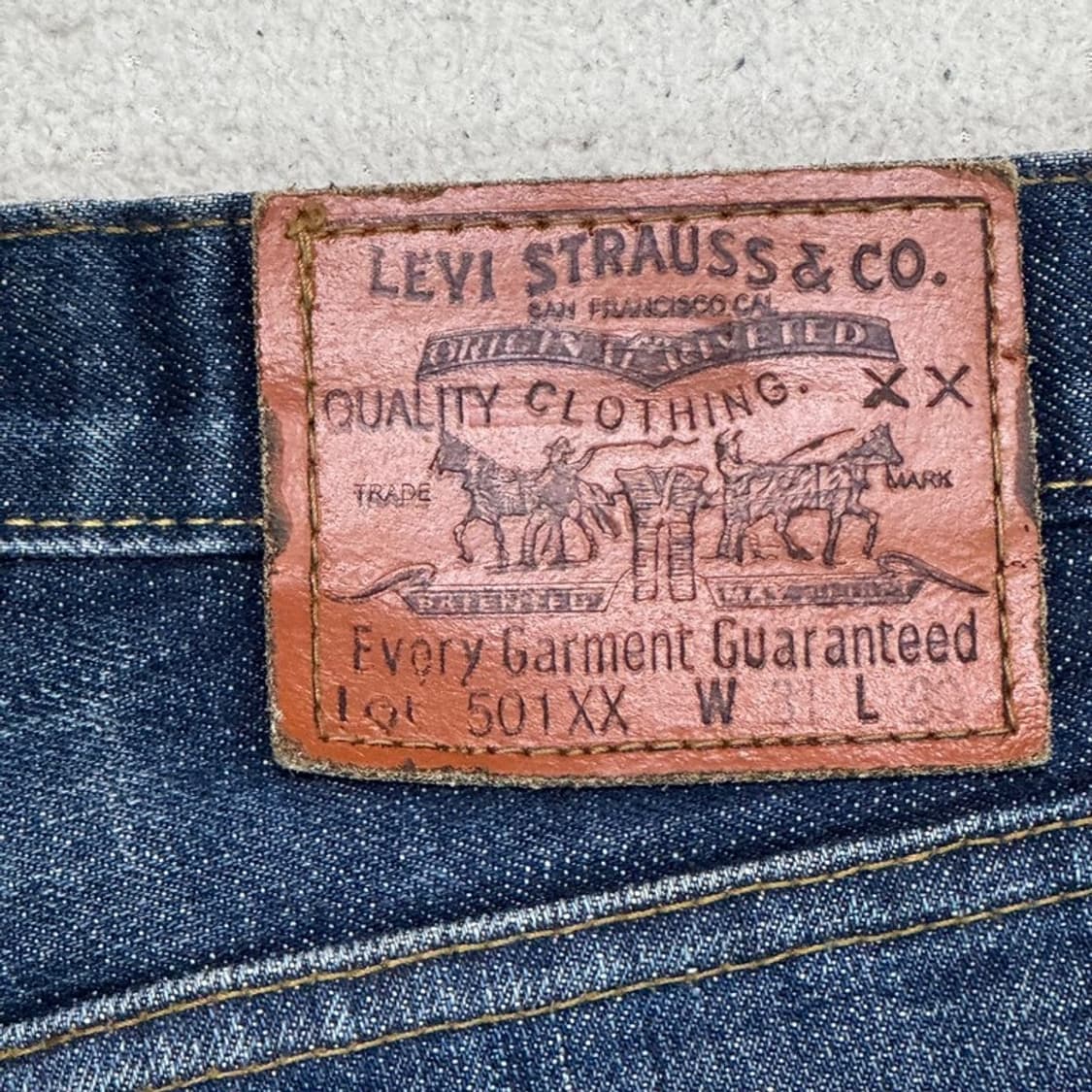 LEVI 501XX STRAUSS & CO 데님 팬츠 31X32 상품이미지5
