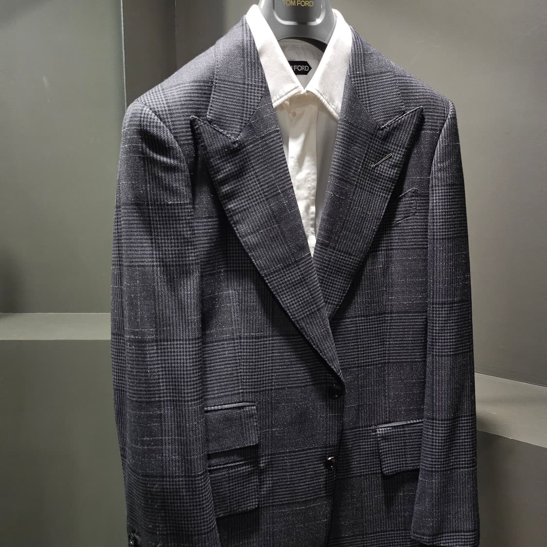 톰포드 그레이 프린스 오브 웨일스 체크 쉘튼 수트 셋업 상품이미지2
