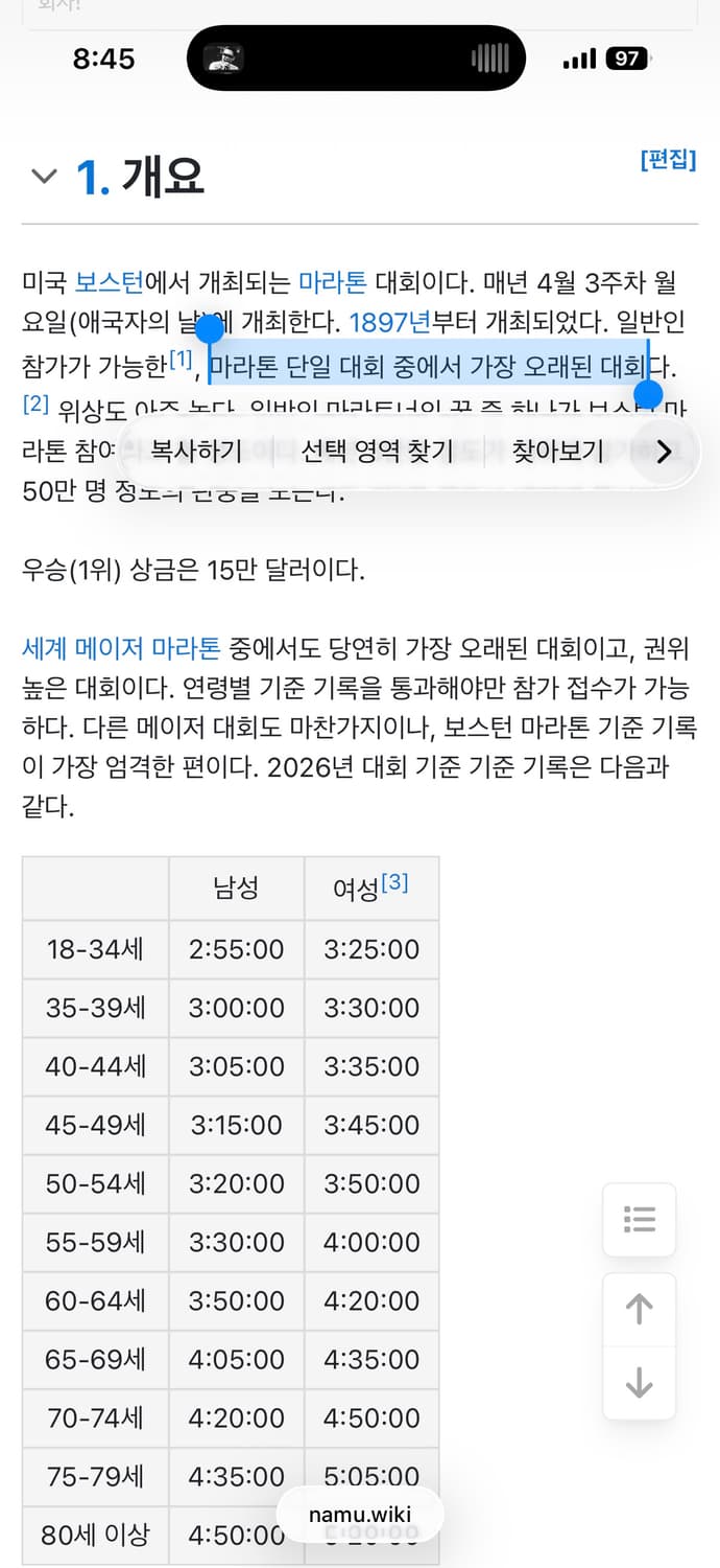 2016 보스톤 마라톤 오피셜 굿즈 아디다스 러닝 하프집업 M (100) 상품이미지10