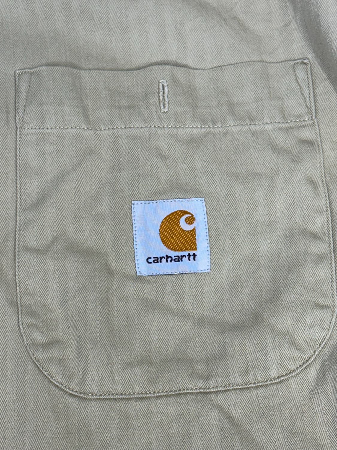 칼하트 베이지 오버핏 솔리드 워크 셔츠 L 상품이미지8