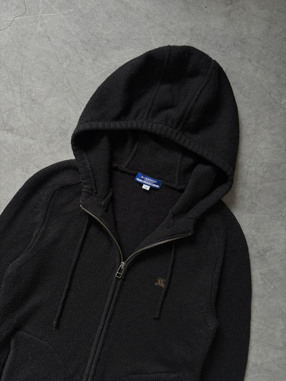 Burberry 버버리 블루라벨 블랙 울 후드집업 상품이미지6