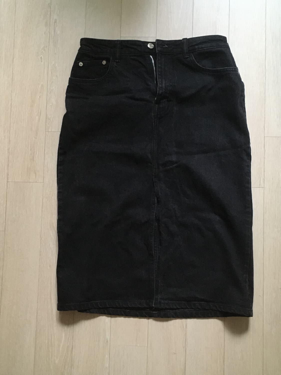 Zara black denim skirt 상품이미지2