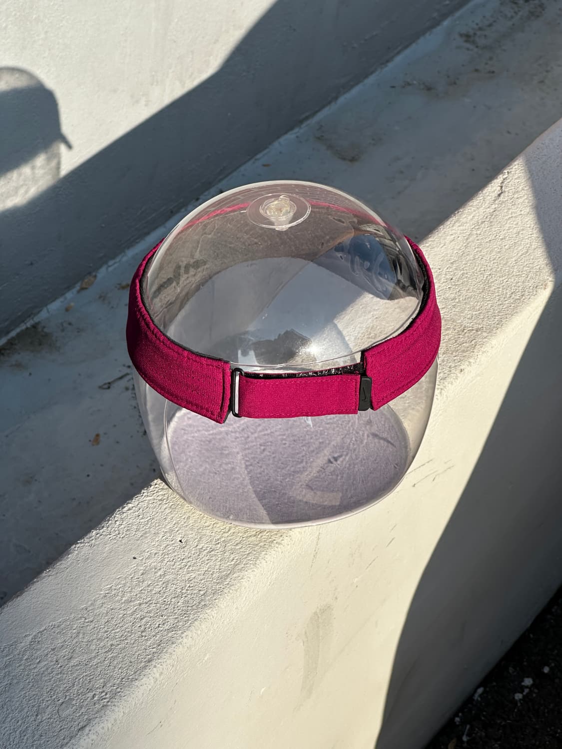 [F] 나이키 버건디 썬바이저 썬캡 모자 상품이미지4