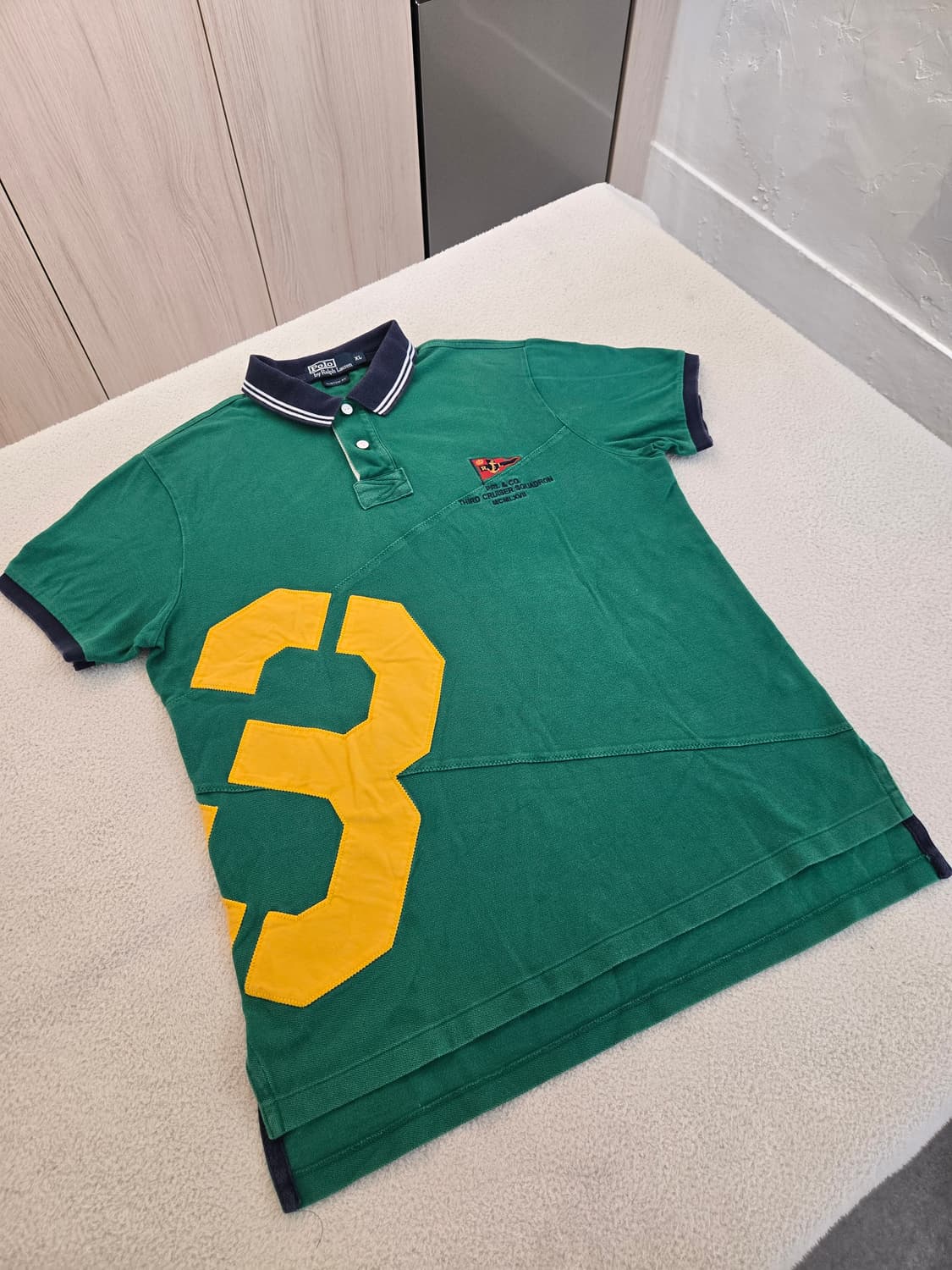 폴로 랄프로렌 그린색 넘버3 카라티 XL (커스텀 폴로) 상품이미지3