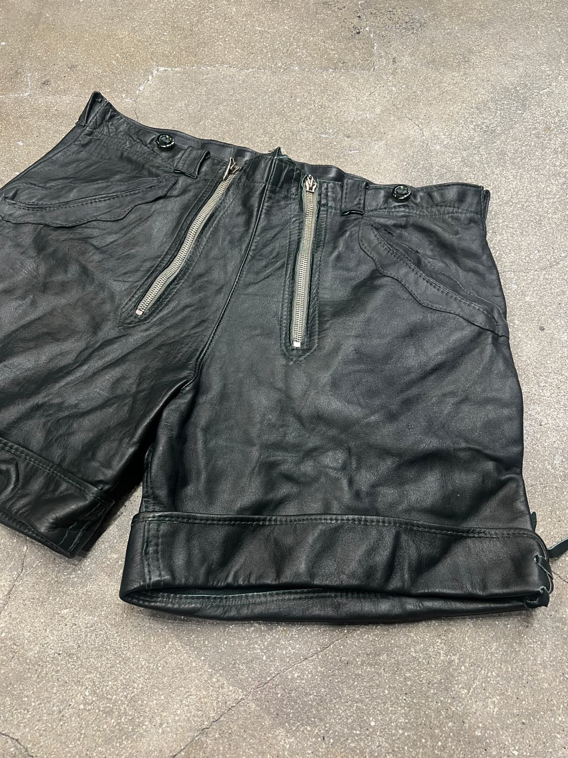 70‘s 독일제 바이크 가죽 팬츠 상품이미지2