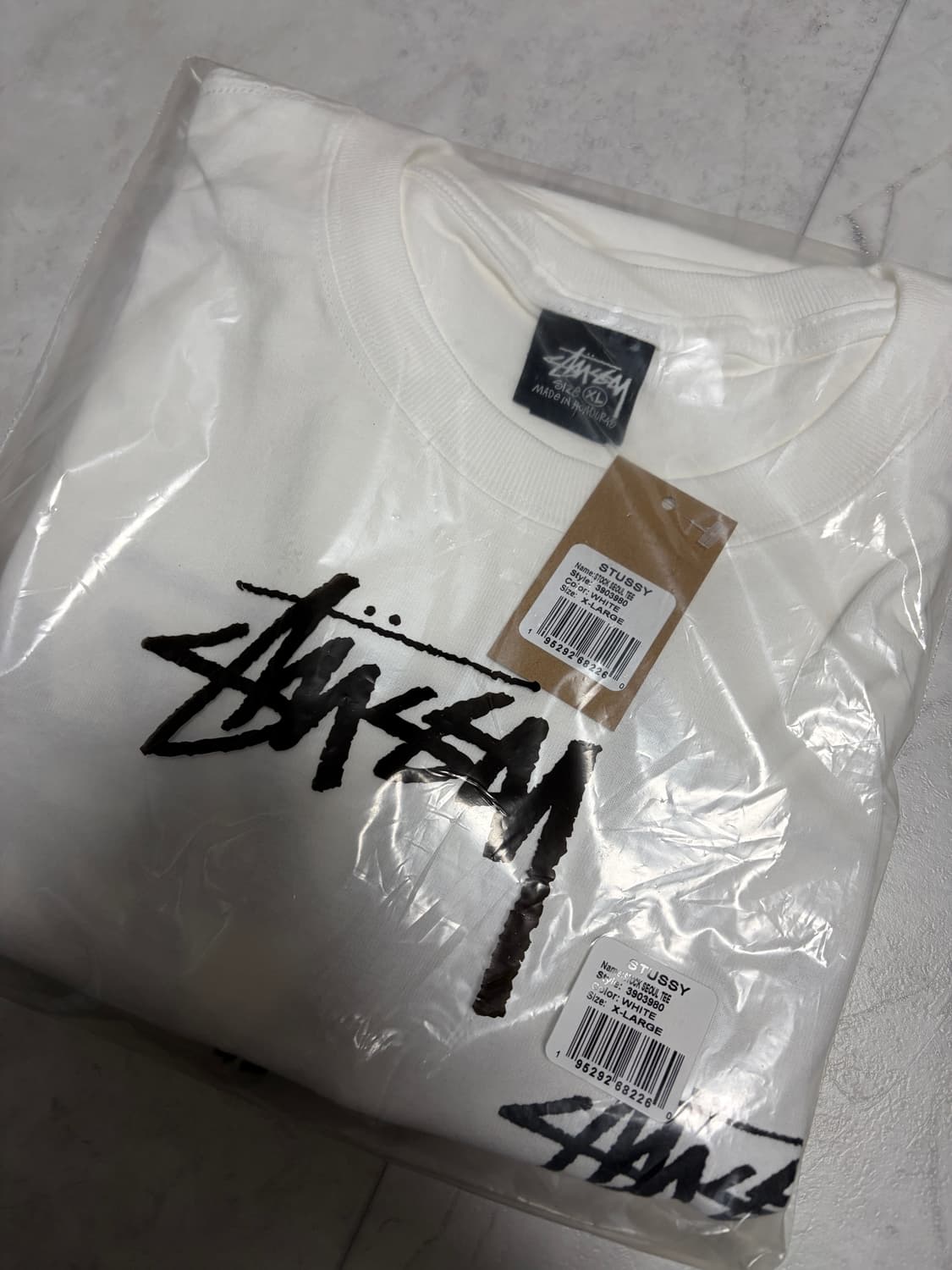 스투시 스탁 서울 티셔츠 화이트 상품이미지3