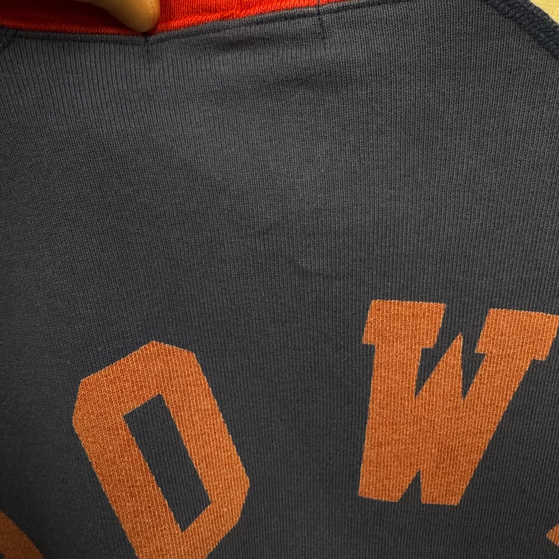 히스테릭 글래머 후드집업 전후면 프린팅 로고 포인트 네이비 아이보리 레드 상품이미지10