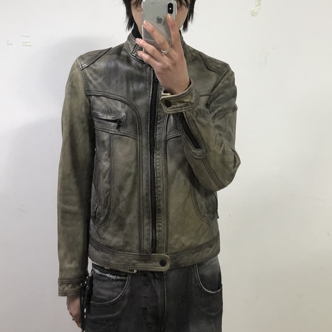 돌체앤가바나 아카이브 램스킨 레더자켓  상품이미지3