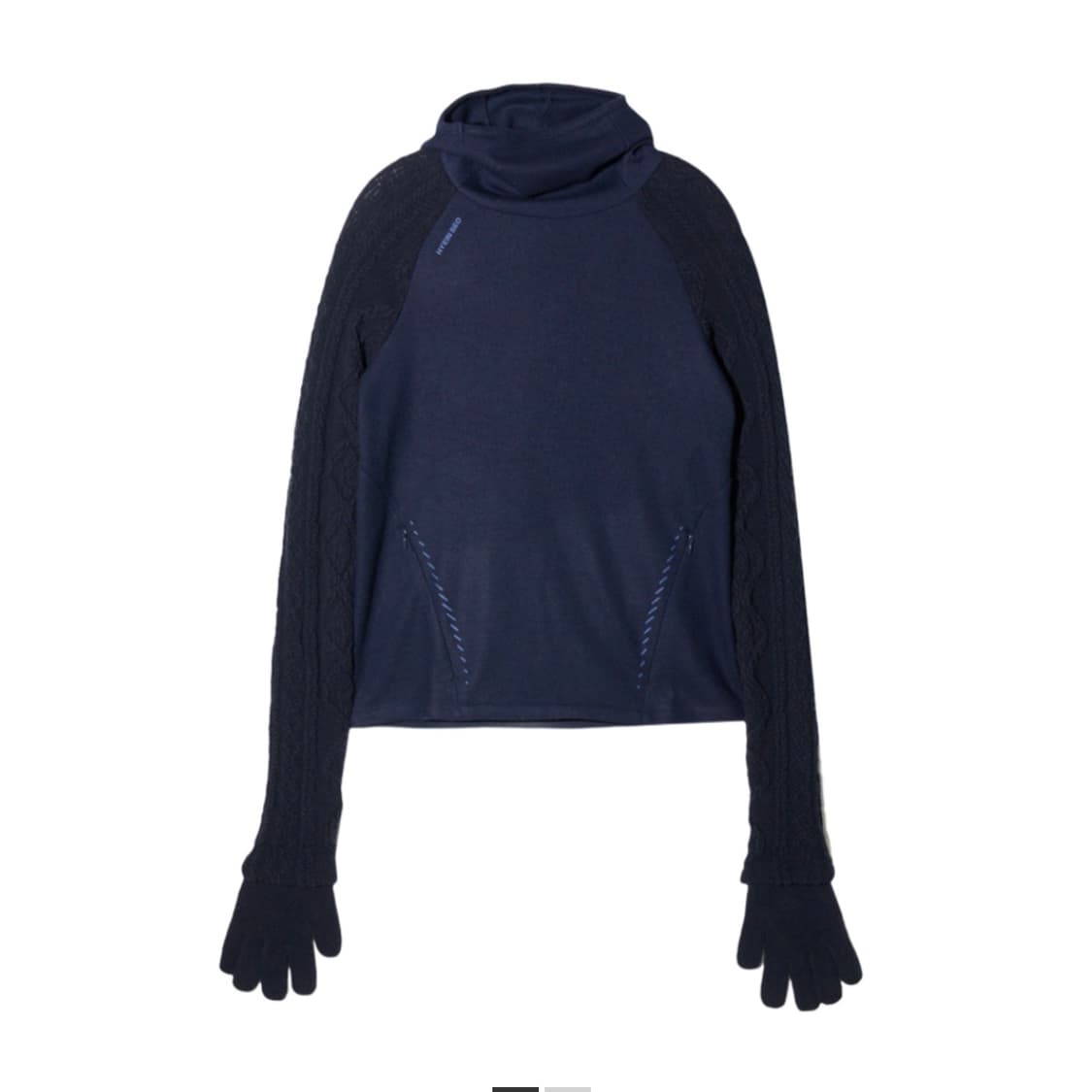 Hyein seo techwool hoodie navy 상품이미지1