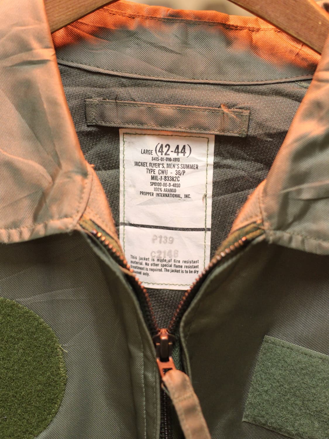 00s US airforce cwu-36/p flyer jacket 상품이미지4