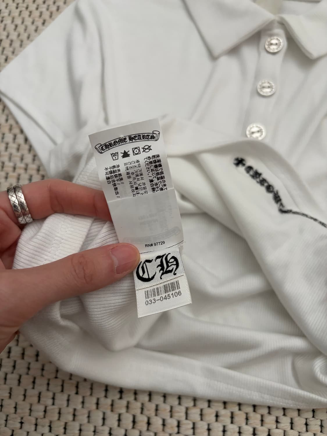 크롬하츠 폴로 티셔츠 여성용 m 상품이미지5