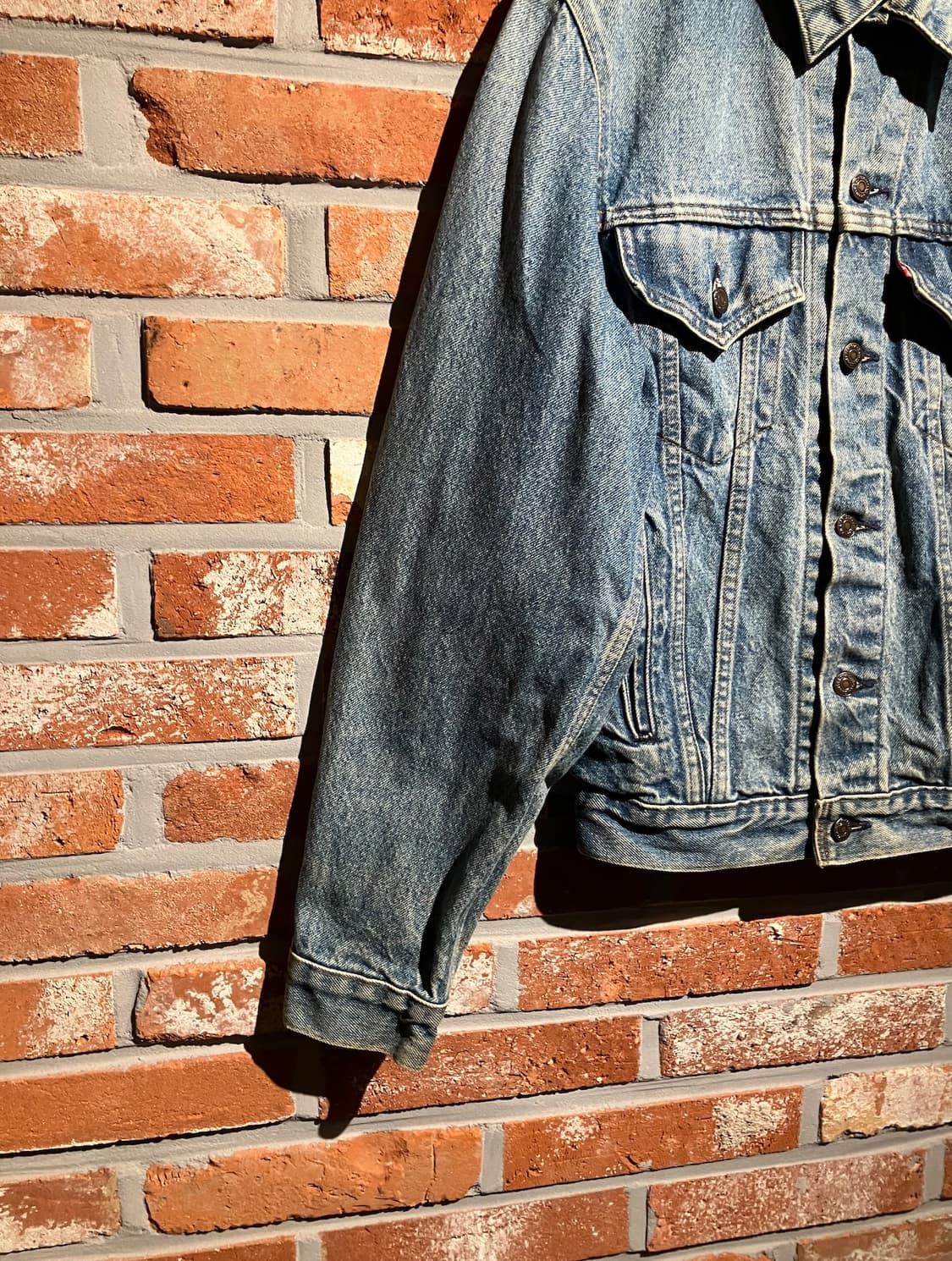 80s USA 빈티지 리바이스 3세대 데님 트러커 자켓 상품이미지3