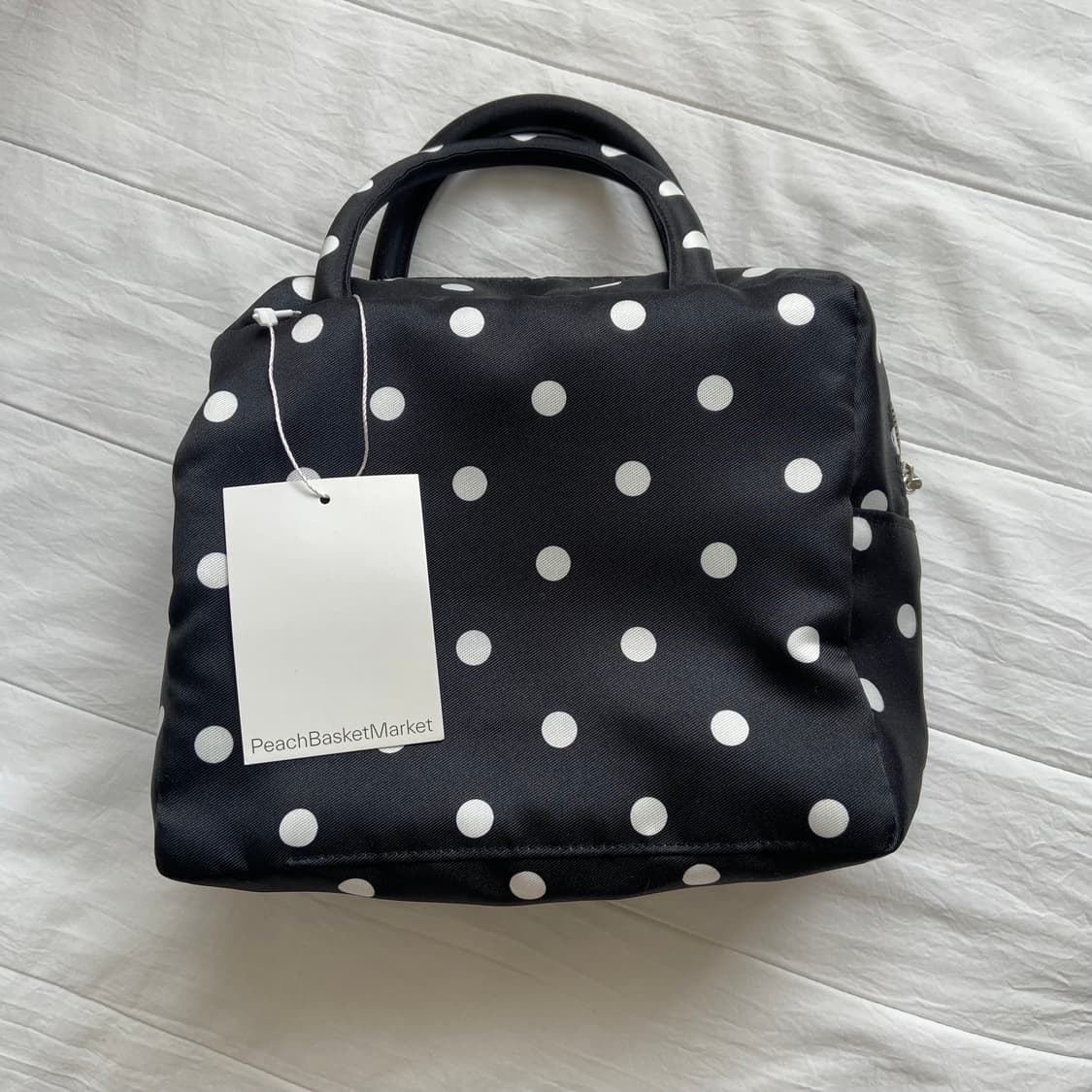 피치바스켓 마켓 폴카 도트 백 상품이미지2