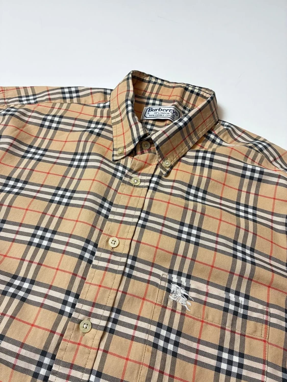 버버리 90's 노바체크 시그니처 셔츠 PN8792 상품이미지3