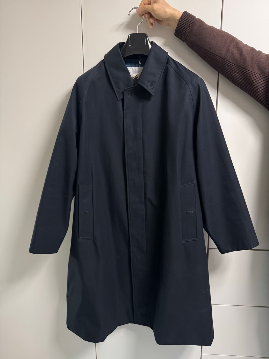 나나미카 고어텍스 발마칸코트 네이비 M 상품이미지1