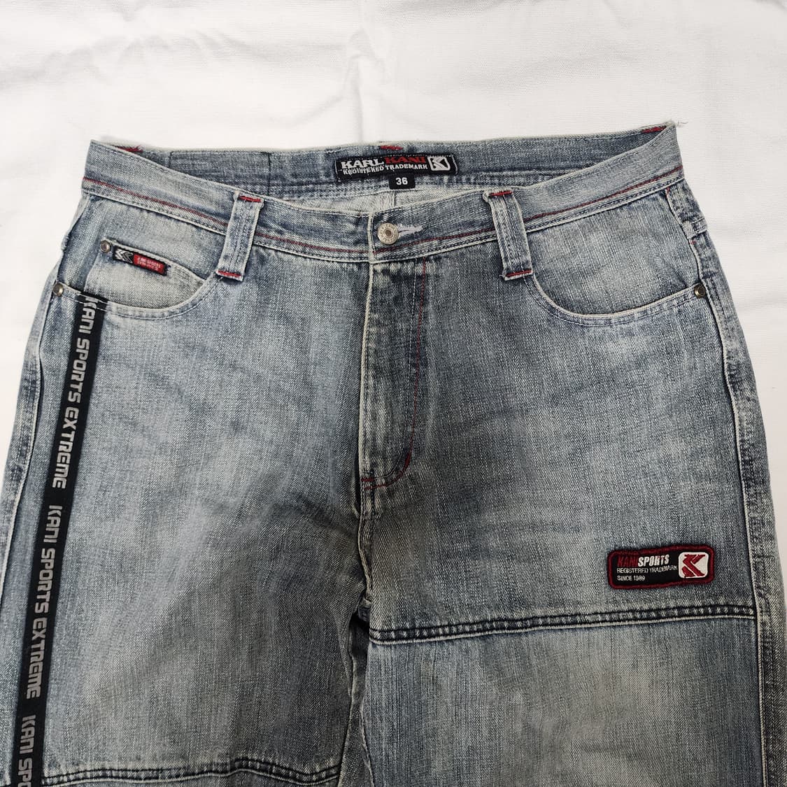 Kal Kani 올드스쿨 스케이트보더 데님팬츠 상품이미지4