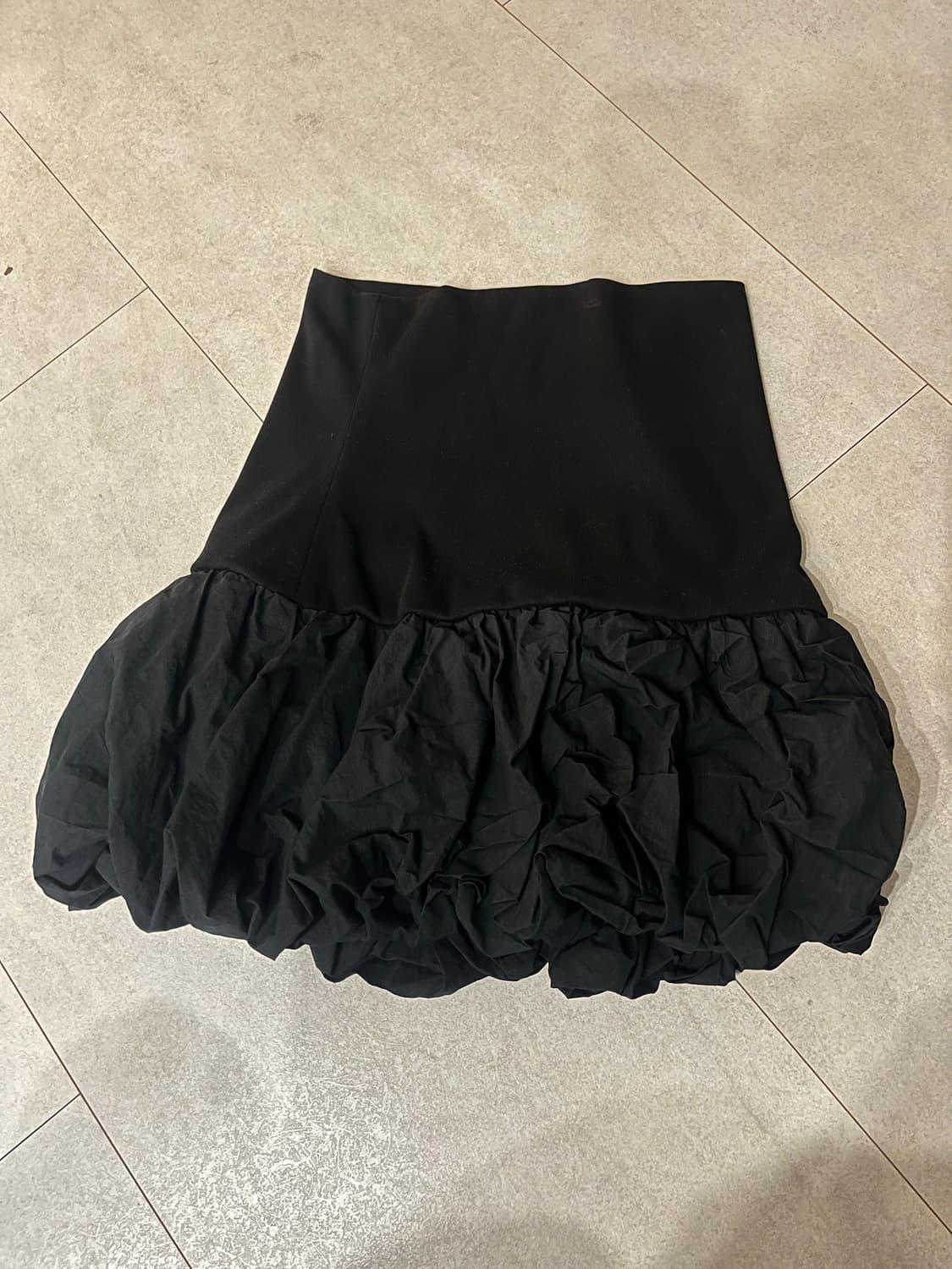 파르티멘토 우먼 2way 퍼프 스커트 블랙 S 상품이미지3