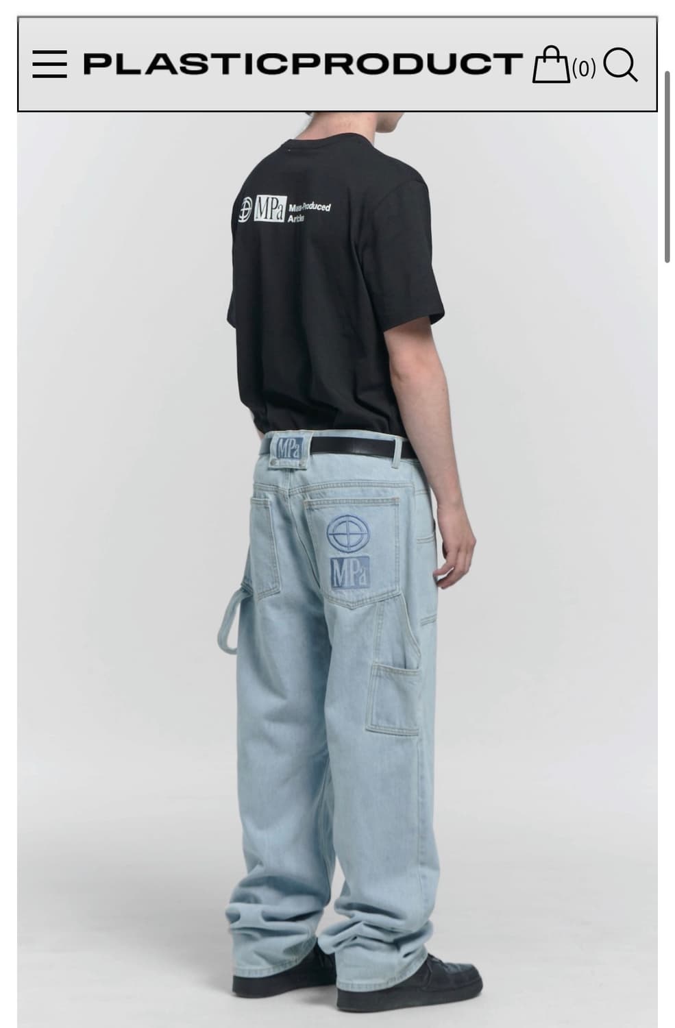 m) 플라스틱프로덕트 페인터 데님 팬츠 상품이미지1