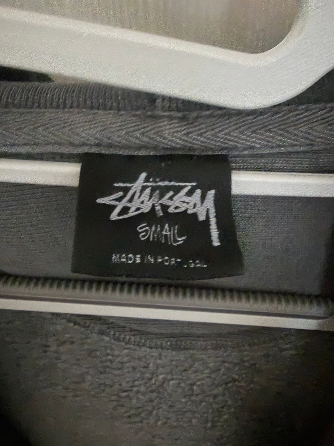 스투시 8볼 피그먼트 다이드 집 후드 블랙 상품이미지4