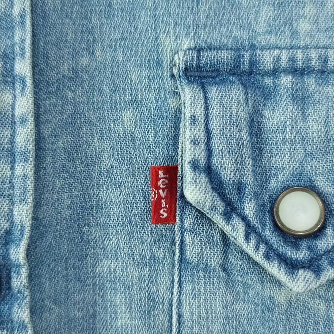 [리바이스] 빈티지 워시드 데님 웨스턴 셔츠 M18485 상품이미지6