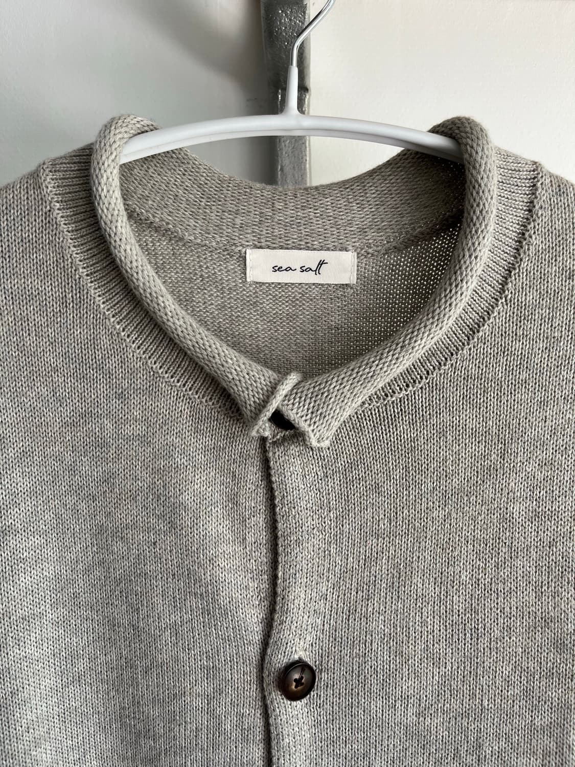 seasalt loop hem cardigan melange grey 3 상품이미지2